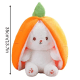 25cm Reversible pink Strawberry Floppy Ear Bunny stuffed toy