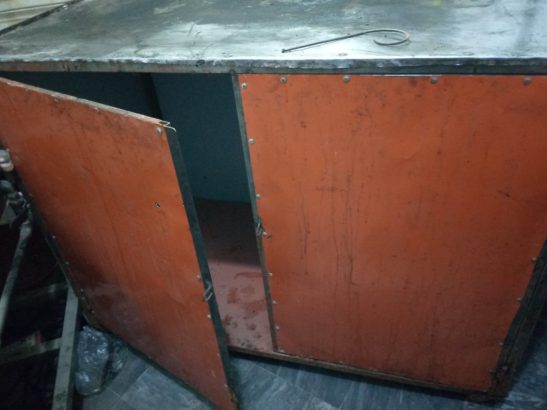 Selling Counter with Cabinet and also light fitted.