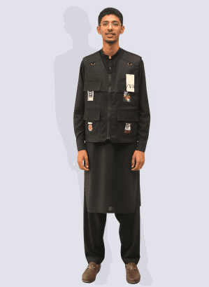 Black 4 Pocket men’s Vest Price In Pakistan