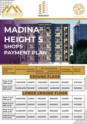 MADINAH HEIGHTS 5 (Basement Shop for Sale) in Bahria Town LR