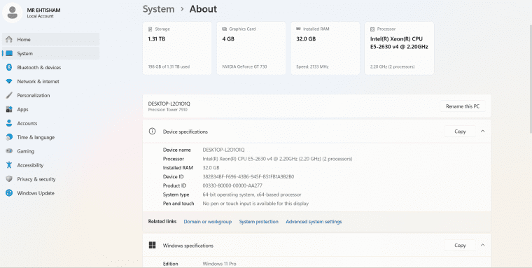 Dell Precision 7910 Workstation PC for Sale